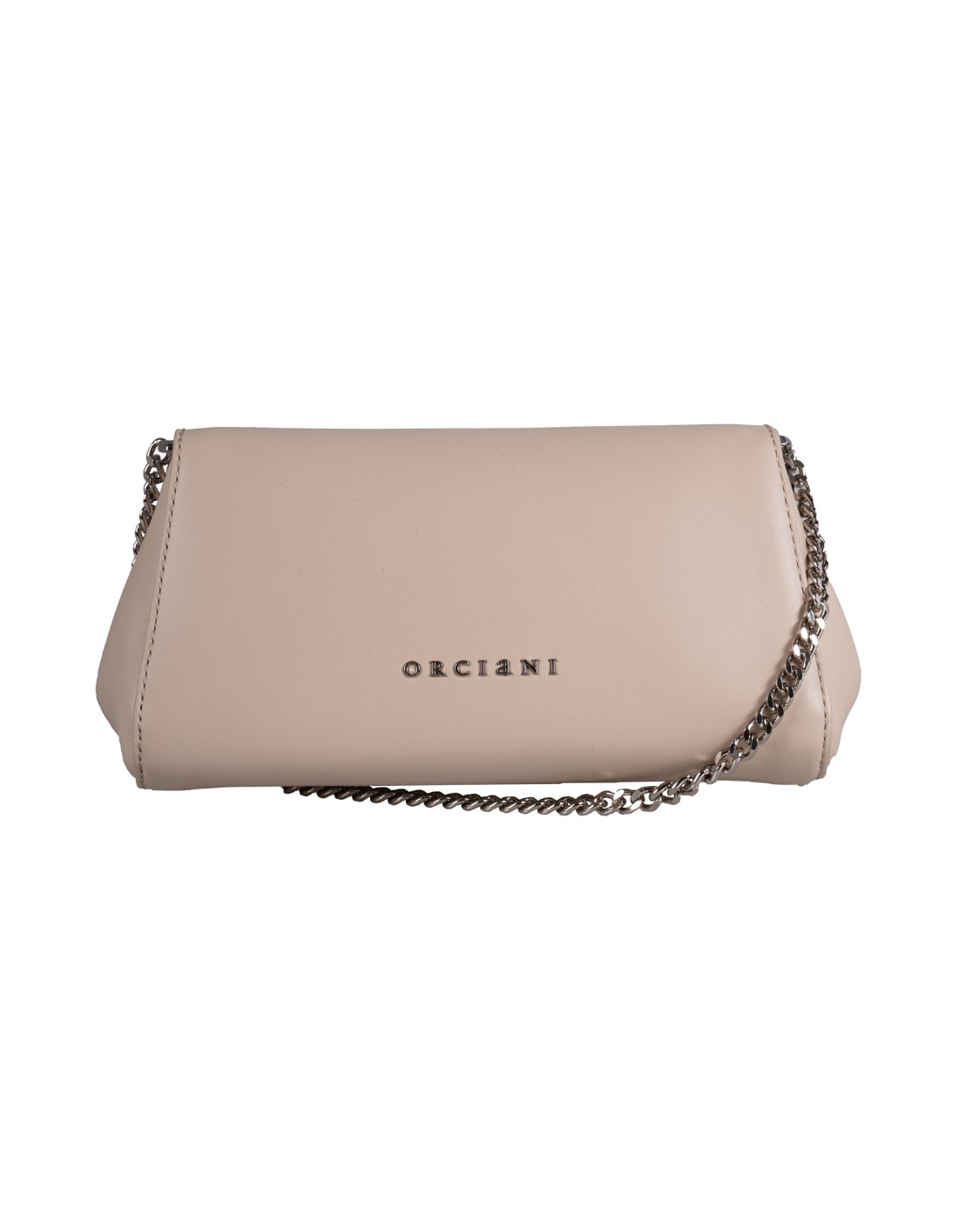 shop ORCIANI  Borsa: Orciani borsa clutch "Gossip" in pelle liscia.
Tre tasche interne di cui una con zip.
Chiusura con patta.
Tracolla aggiuntiva in catena.
Vitello liscio; finitura palladio.
Dimensioni: Larghezza: 20 cm / Altezza: 10 cm / Profondità: 7 cm.
Composizione: 100% pelle di vitello.
Made in Italy.. B02169 CHP-NUDE number 9578364